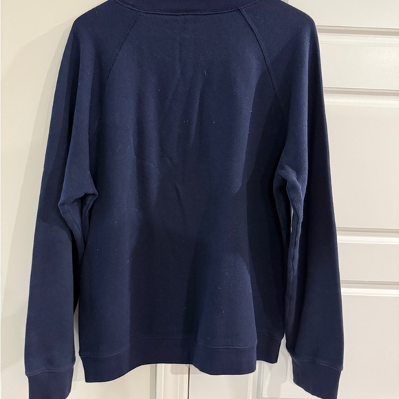 J. Crew Navy Blue Sequin Embellished Sweatshirt Large - Picture 3 of 3